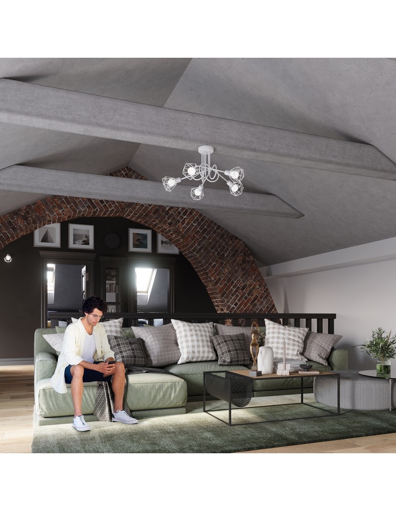 Adjustable ceiling lamps - spots - Sollux Plafond ARTEMIS 3 white SL.1104 - product kolory-swiatla.pl 7