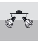 Adjustable ceiling lamps - spots - Sollux Plafond ARTEMIS 2 black SL.1106 - product 2