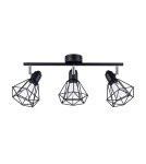 Adjustable ceiling lamps - spots - Sollux Plafond ARTEMIS 3 black SL.1107 - product 1