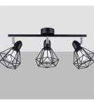 Adjustable ceiling lamps - spots - Sollux Plafond ARTEMIS 3 black SL.1107 - product 2