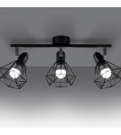 Adjustable ceiling lamps - spots - Sollux Plafond ARTEMIS 3 black SL.1107 - product 3