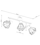 Adjustable ceiling lamps - spots - Sollux Plafond ARTEMIS 3 black SL.1107 - product 5