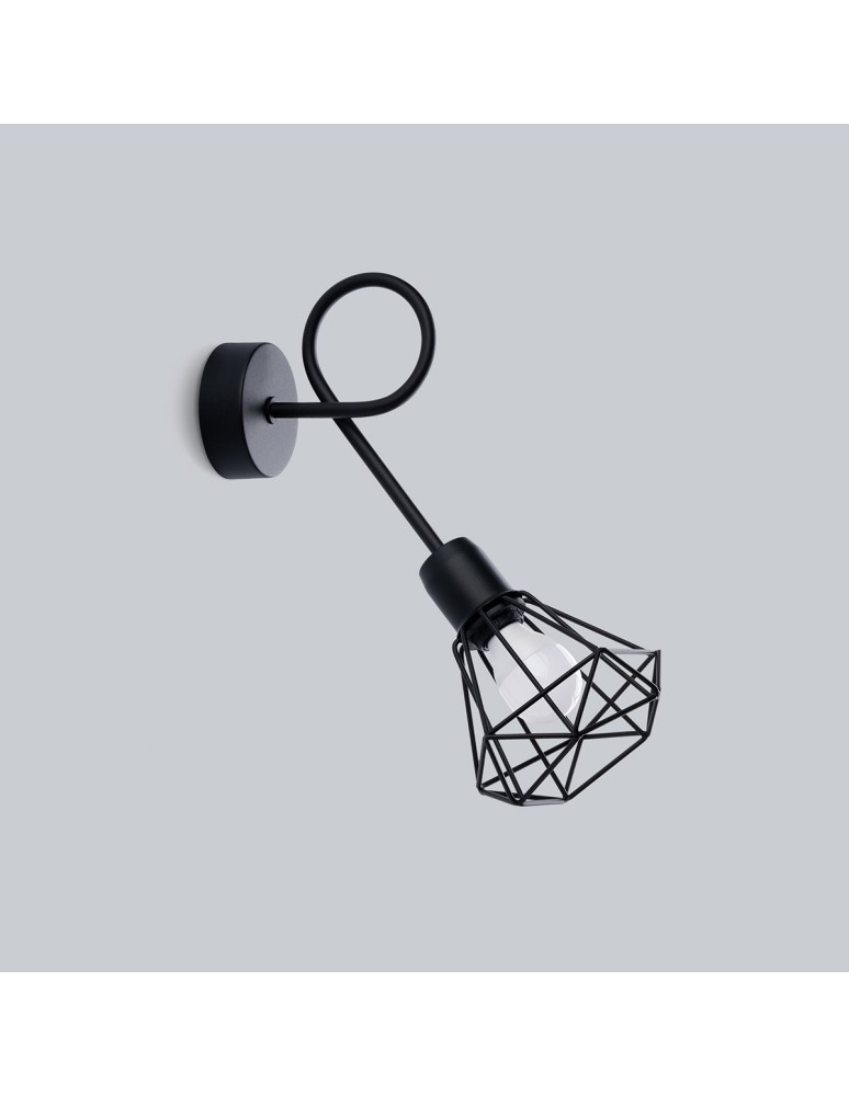 Wall lamps - Sollux Wall lamp ARTEMIS 1S black SL.1108 - product kolory-swiatla.pl 2