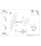 Wall lamps - Sollux Wall lamp ARTEMIS 1S black SL.1108 - product 6