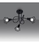 Chandeliers - Sollux Chandelier ARTEMIS 3S black SL.1109 - product 3