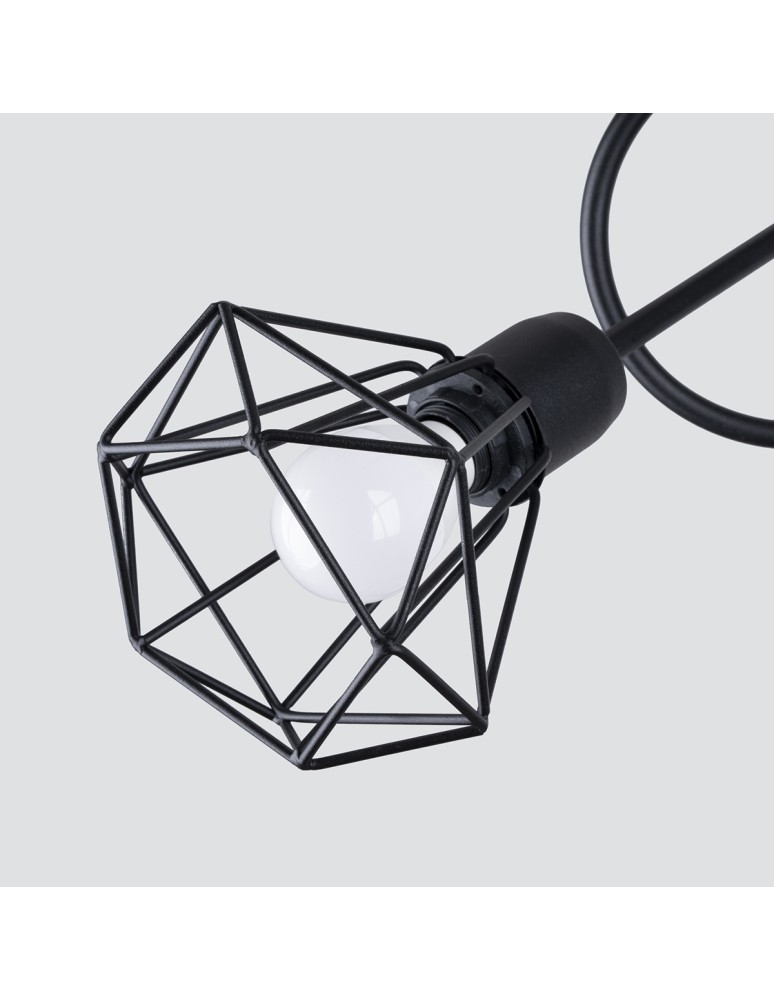 Chandeliers - Sollux Chandelier ARTEMIS 3S black SL.1109 - product kolory-swiatla.pl 4