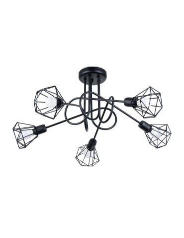 Sollux Chandelier ARTEMIS 5S black SL.1110