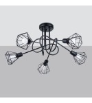 Chandeliers - Sollux Chandelier ARTEMIS 5S black SL.1110 - product 2