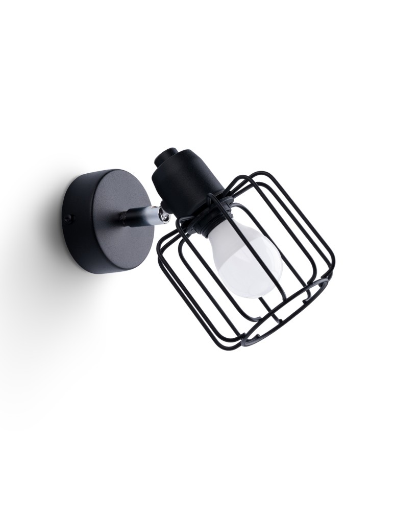 Wall lamps - Sollux Wall lamp BELUCI 1 black SL.1114 - product kolory-swiatla.pl 1