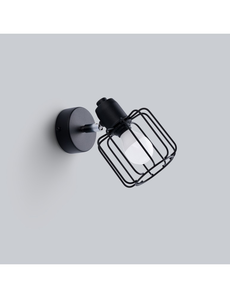 Wall lamps - Sollux Wall lamp BELUCI 1 black SL.1114 - product kolory-swiatla.pl 2