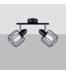Adjustable ceiling lamps - spots - Sollux Plafond BELUCI 2 black SL.1115 - product 2