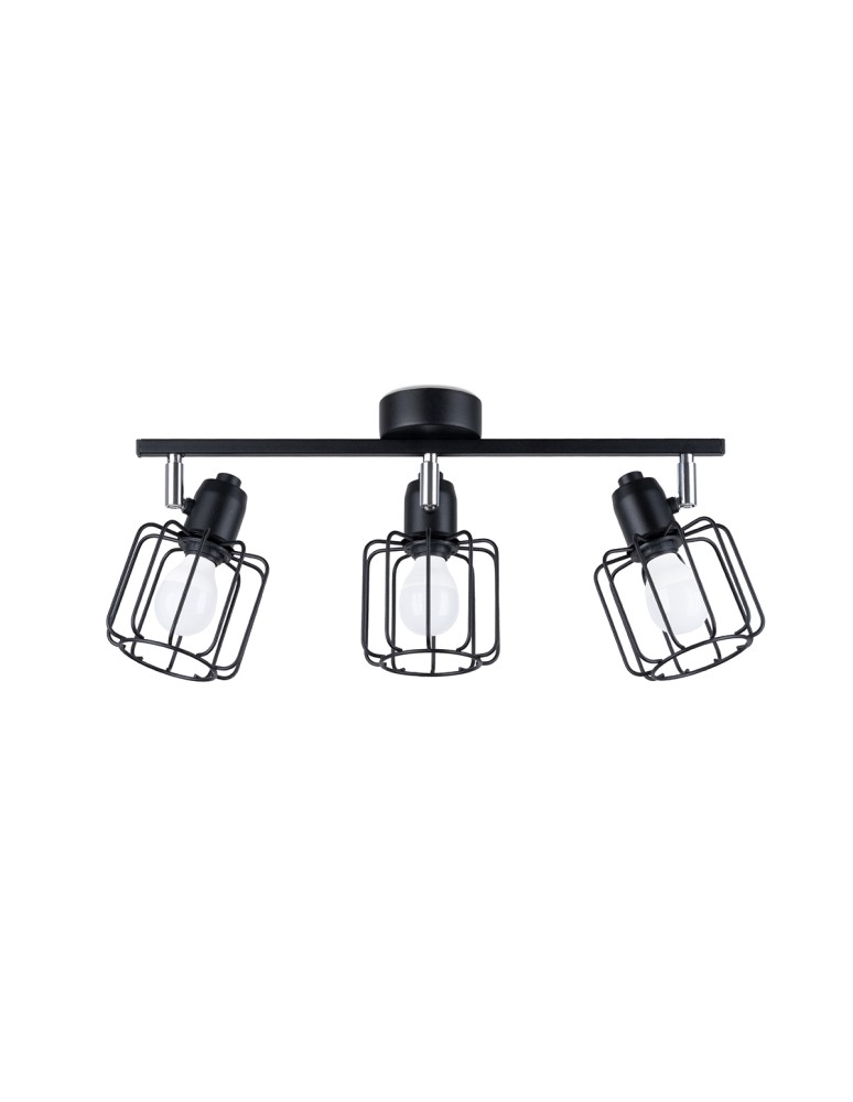 Adjustable ceiling lamps - spots - Sollux Plafond BELUCI 3 black SL.1116 - product kolory-swiatla.pl 1