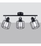 Adjustable ceiling lamps - spots - Sollux Plafond BELUCI 3 black SL.1116 - product 2
