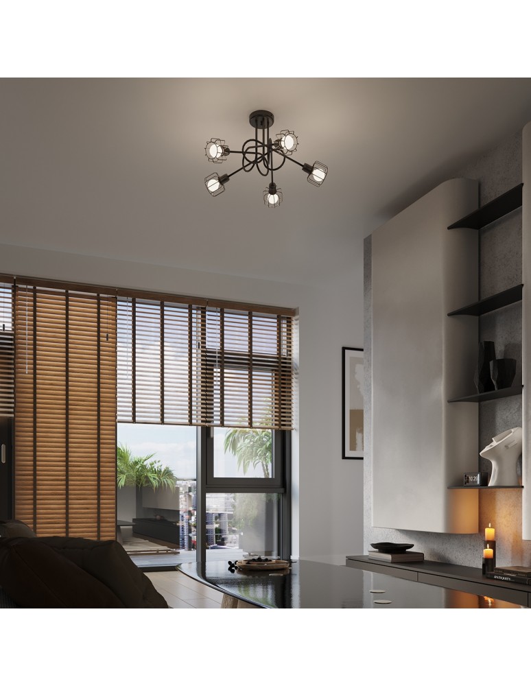 Adjustable ceiling lamps - spots - Sollux Plafond BELUCI 3 black SL.1116 - product kolory-swiatla.pl 8