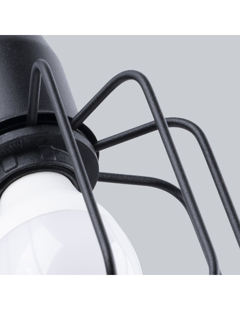 Wall lamps - Sollux Wall lamp BELUCI 1S black SL.1117 - product kolory-swiatla.pl 4