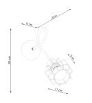 Wall lamps - Sollux Wall lamp BELUCI 1S black SL.1117 - product 5