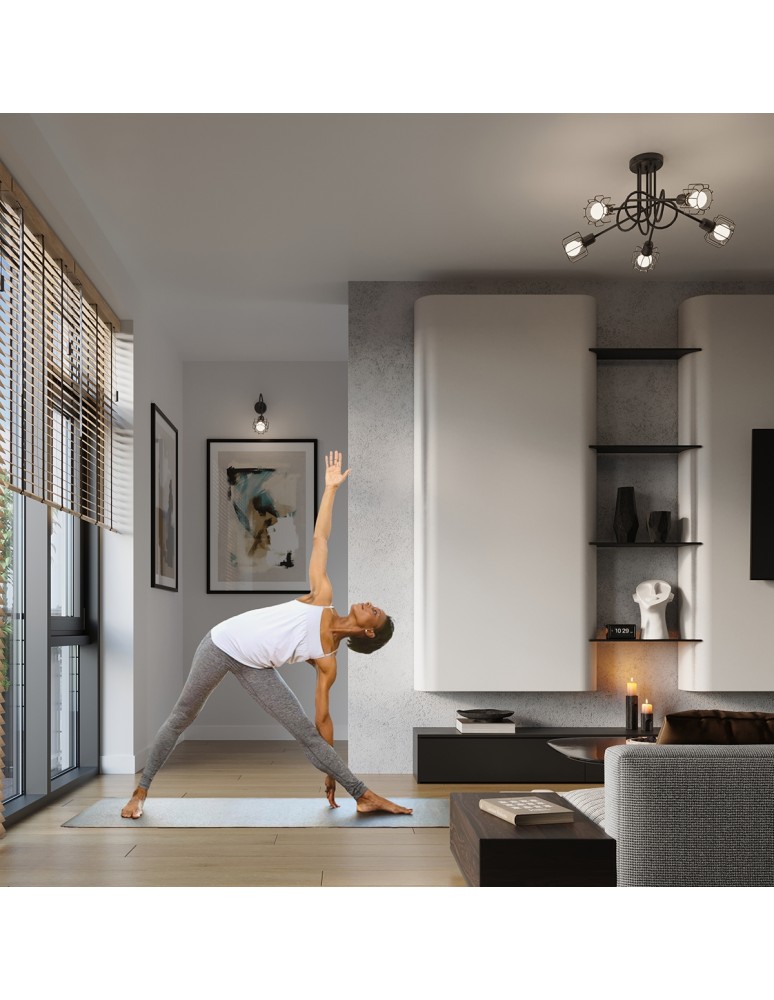 Wall lamps - Sollux Wall lamp BELUCI 1S black SL.1117 - product kolory-swiatla.pl 7