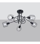Chandeliers - Sollux Chandelier BELUCI 5S black SL.1119 - product 2
