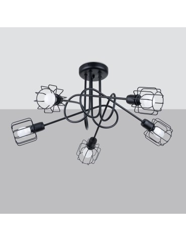 Sollux Chandelier BELUCI 5S black SL.1119 - product 2