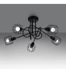 Chandeliers - Sollux Chandelier BELUCI 5S black SL.1119 - product 3