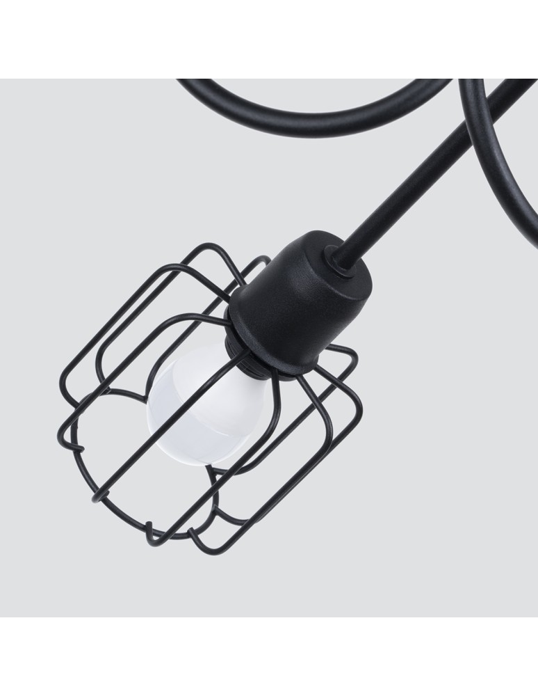 Chandeliers - Sollux Chandelier BELUCI 5S black SL.1119 - product kolory-swiatla.pl 4