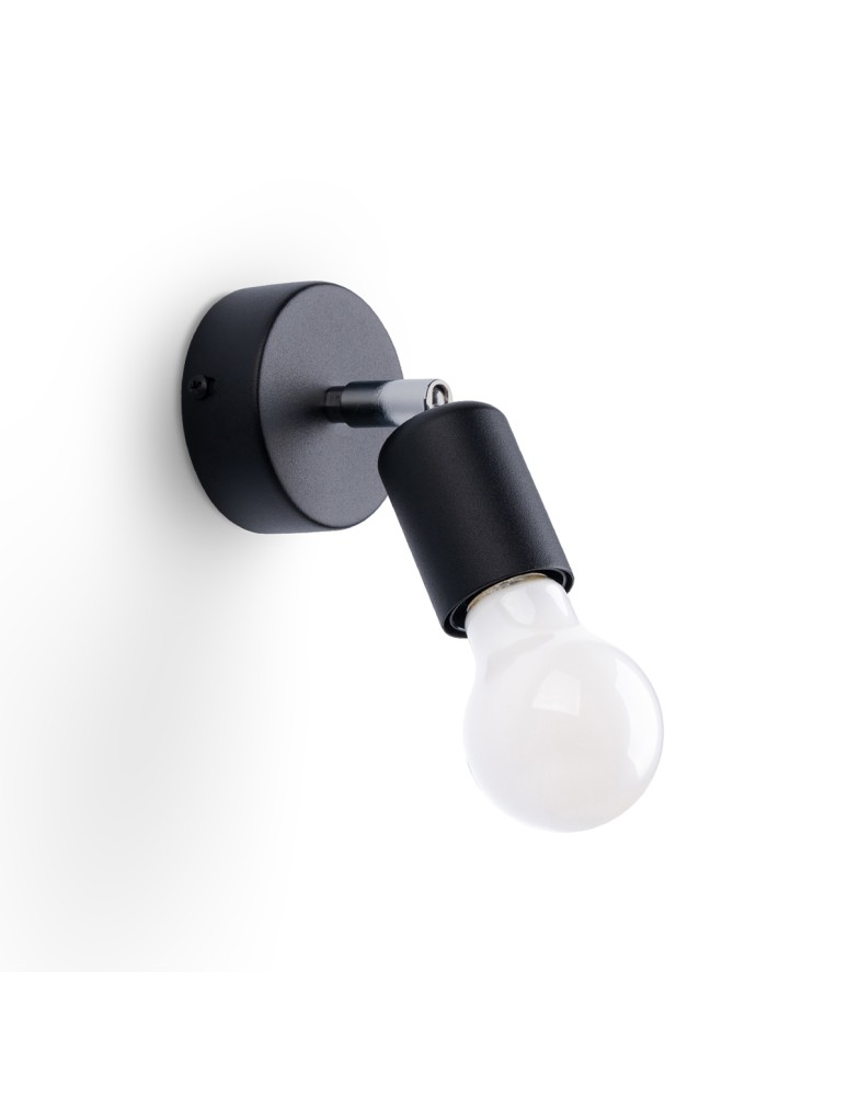 Wall lamps - Sollux Wall lamp FORNES 1 black SL.1120 - product kolory-swiatla.pl 1