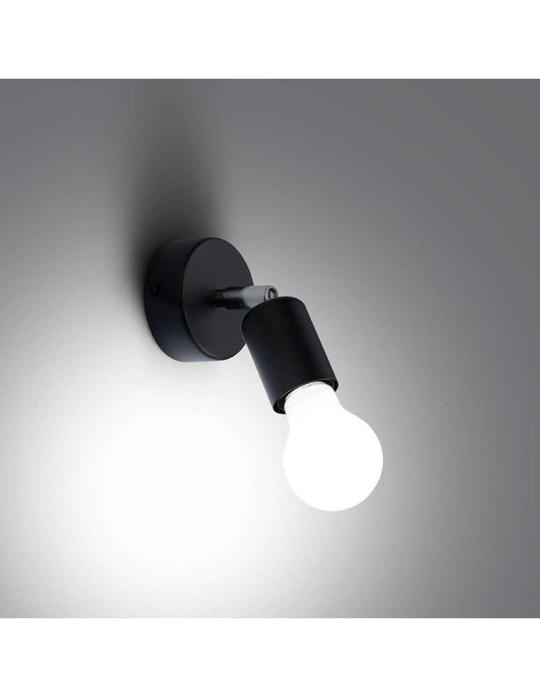 Wall lamps - Sollux Wall lamp FORNES 1 black SL.1120 - product kolory-swiatla.pl 3