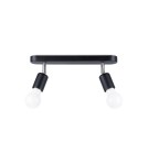 Adjustable ceiling lamps - spots - Sollux Plafond FORNES 2 black SL.1121 - product 1