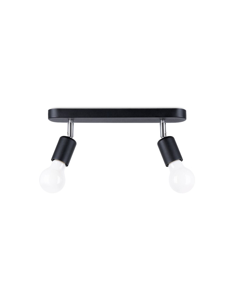 Adjustable ceiling lamps - spots - Sollux Plafond FORNES 2 black SL.1121 - product kolory-swiatla.pl 1