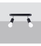 Adjustable ceiling lamps - spots - Sollux Plafond FORNES 2 black SL.1121 - product 2