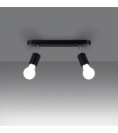 Adjustable ceiling lamps - spots - Sollux Plafond FORNES 2 black SL.1121 - product 3