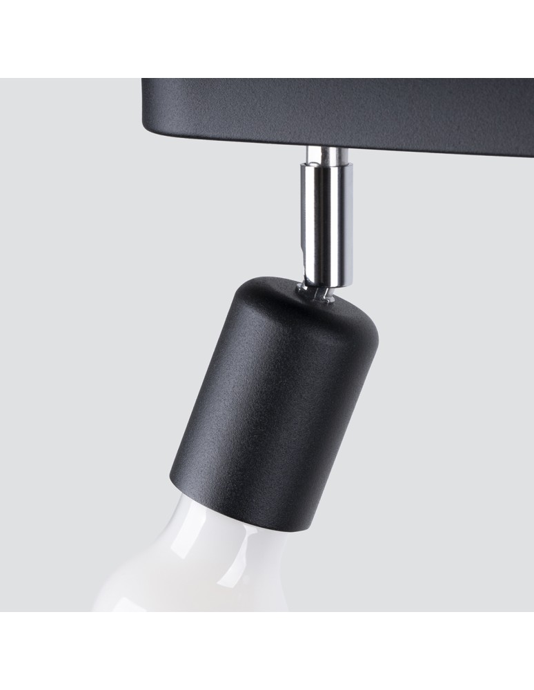 Adjustable ceiling lamps - spots - Sollux Plafond FORNES 3 black SL.1122 - product kolory-swiatla.pl 4