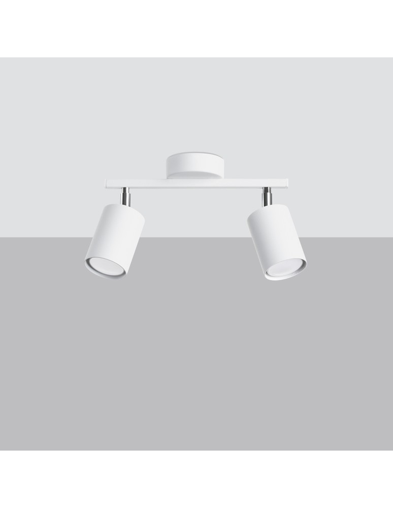 Adjustable ceiling lamps - spots - Sollux Plafond LEMMI 2 white SL.1124 - product kolory-swiatla.pl 2