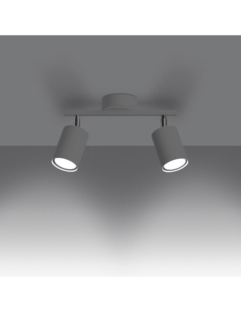 Adjustable ceiling lamps - spots - Sollux Plafond LEMMI 2 white SL.1124 - product kolory-swiatla.pl 3