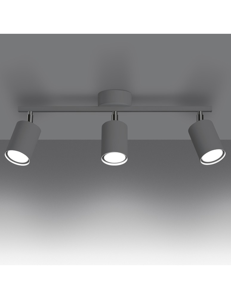 Adjustable ceiling lamps - spots - Sollux Plafond LEMMI 3 white SL.1125 - product kolory-swiatla.pl 3