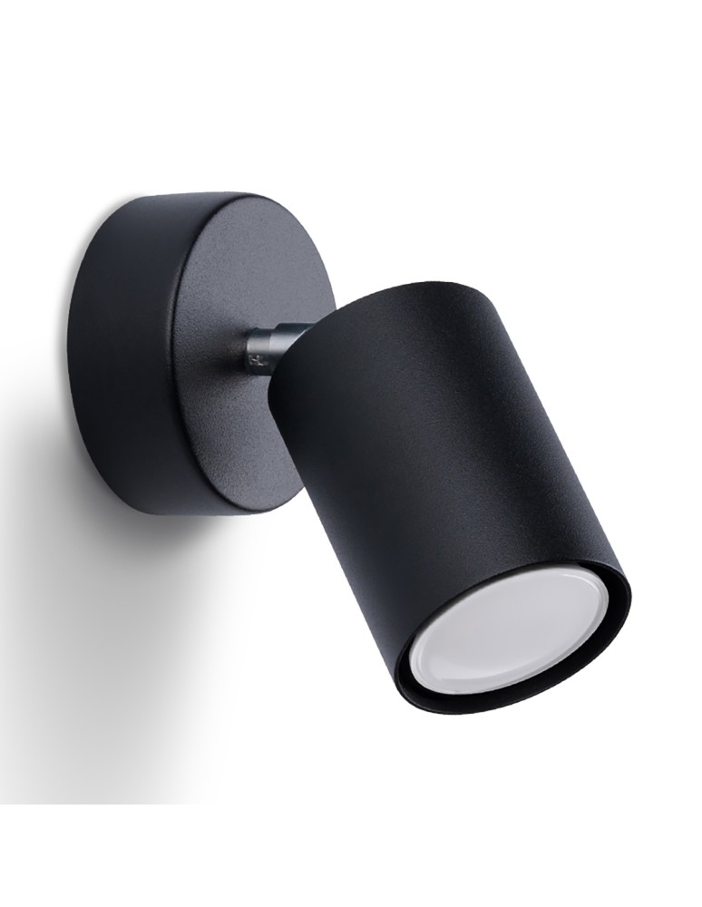 Wall lamps - Sollux Wall lamp LEMMI 1 black SL.1126 - product kolory-swiatla.pl 1