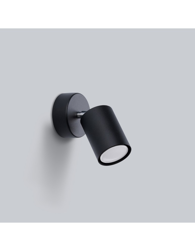 Wall lamps - Sollux Wall lamp LEMMI 1 black SL.1126 - product kolory-swiatla.pl 2