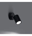 Sollux Kinkiet LEMMI 1 czarny SL.1126