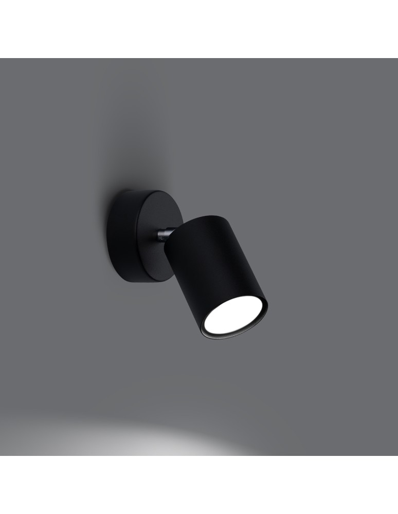 Sollux Kinkiet LEMMI 1 czarny SL.1126