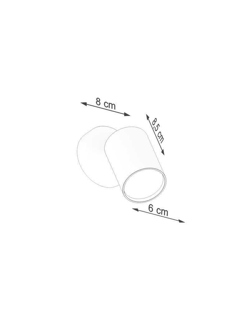 Sollux Kinkiet LEMMI 1 czarny SL.1126