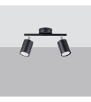 Adjustable ceiling lamps - spots - Sollux Plafond LEMMI 2 black SL.1127 - product 2
