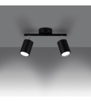 Adjustable ceiling lamps - spots - Sollux Plafond LEMMI 2 black SL.1127 - product 3