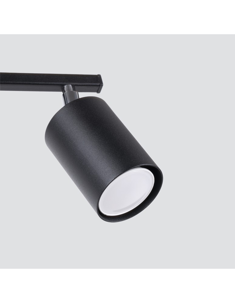 Adjustable ceiling lamps - spots - Sollux Plafond LEMMI 2 black SL.1127 - product kolory-swiatla.pl 4