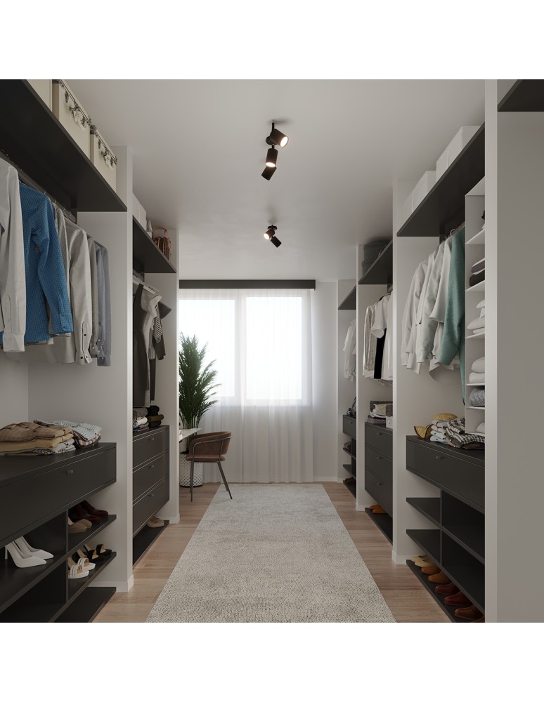 Adjustable ceiling lamps - spots - Sollux Plafond LEMMI 2 black SL.1127 - product kolory-swiatla.pl 7