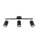 Adjustable ceiling lamps - spots - Sollux Plafond LEMMI 3 black SL.1128 - product 1