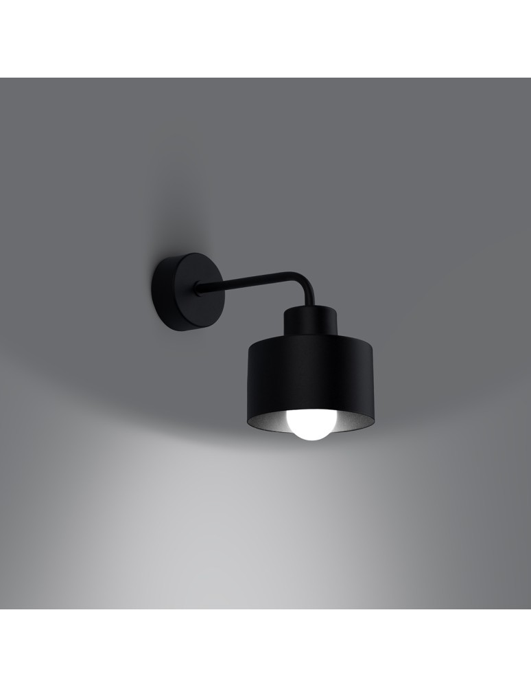 Sollux Kinkiet SAVAR 1 czarny SL.1129 Sollux Kinkiet SAVAR 1 czarny SL.1129