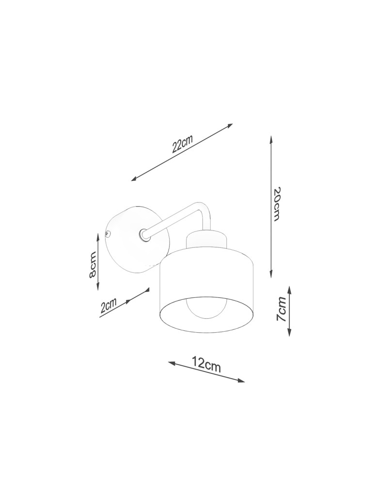Sollux Kinkiet SAVAR 1 czarny SL.1129 Sollux Kinkiet SAVAR 1 czarny SL.1129
