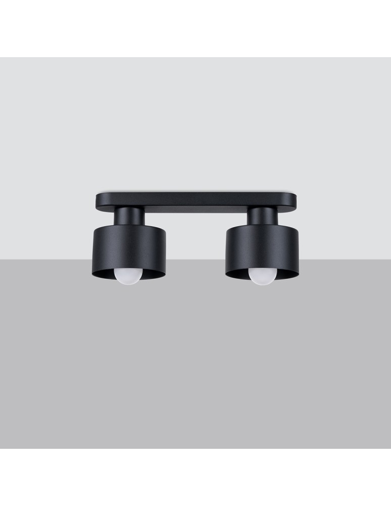 Ceiling lamps - Sollux Plafond SAVAR 2 black SL.1130 - product kolory-swiatla.pl 2