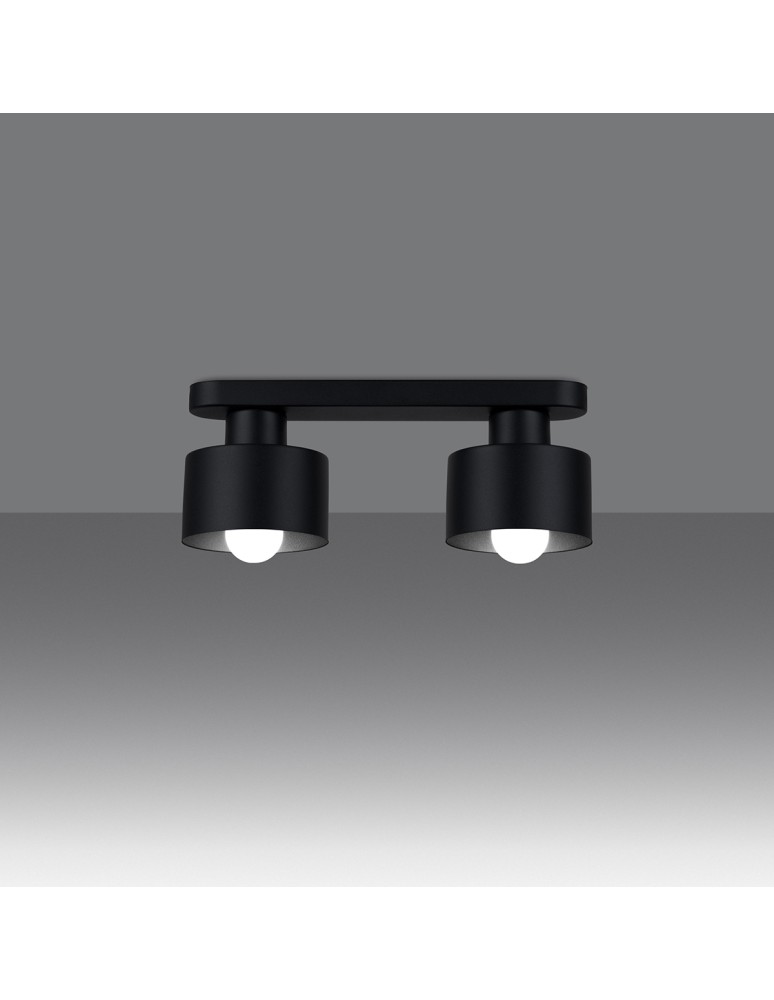 Ceiling lamps - Sollux Plafond SAVAR 2 black SL.1130 - product kolory-swiatla.pl 3