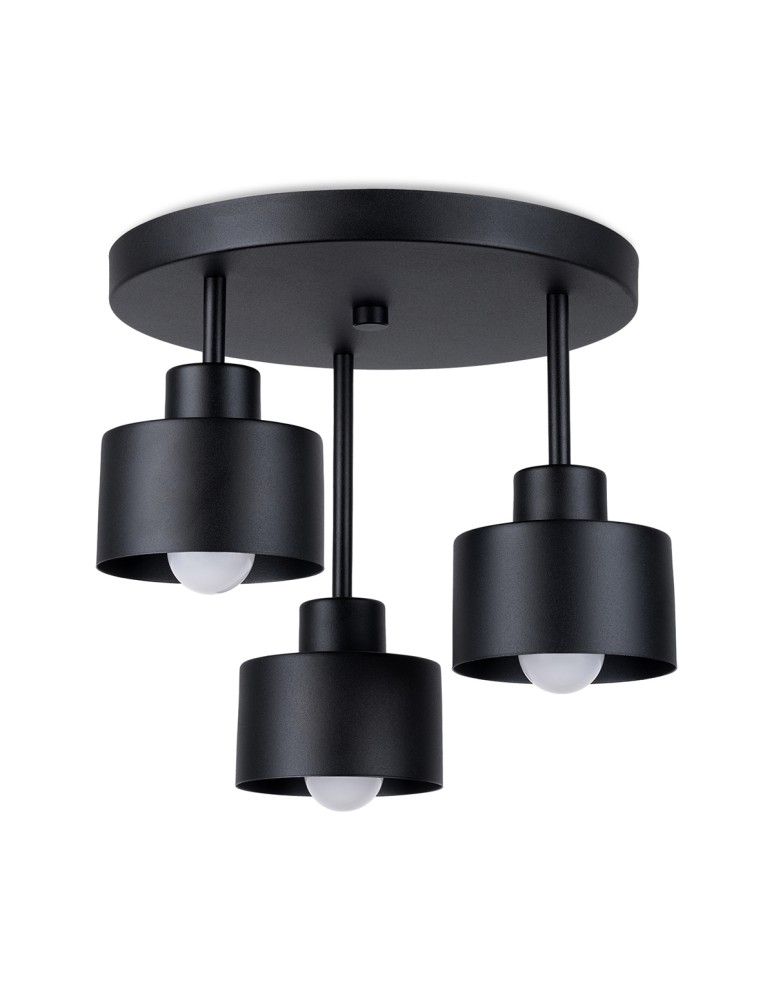 Ceiling lamps - Sollux Plafond SAVAR 3 black SL.1131 - product kolory-swiatla.pl 1